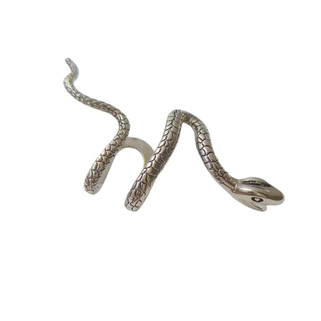 Unisex European & American Punk Snake Ear Cuffs: Non-piercing, Adjustable, Fashion Jewelry