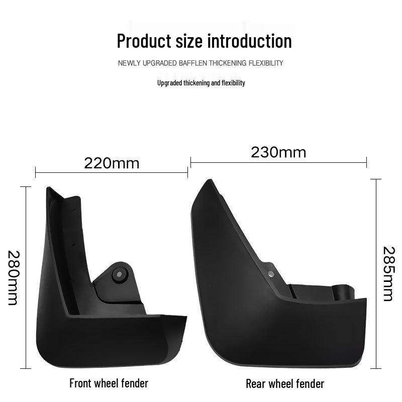 Apărători de noroi pentru anvelope Jaguar E-PACE 2017-2021 - Apărători de noroi transfrontaliere