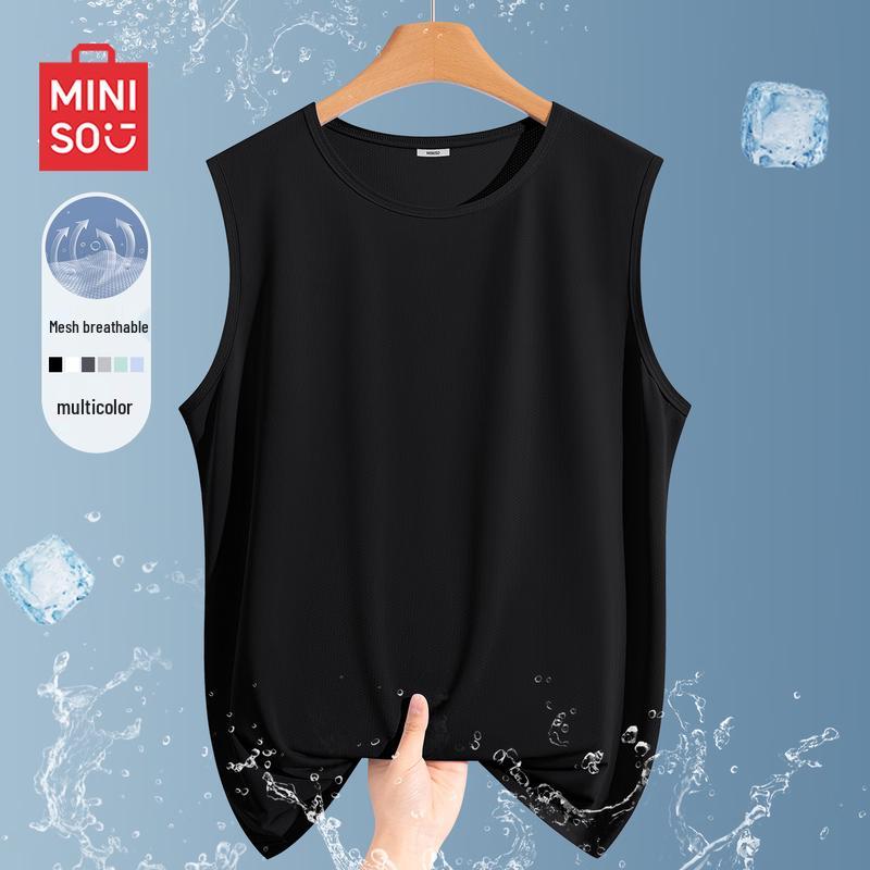 MINISO Men s Summer Mesh Sleeveless Sports Vest M