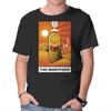 Unisex Crew Neck T-Shirt The Bookworm Graphic Short Sleeve Casual Tee