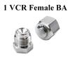 BA Or EP Grade 1/8" 1/4" 3/8" 1/2" 3/4" 1" VCR Male Plug Female End Cap SUS 316L Stainless Steel Water Gas Oil