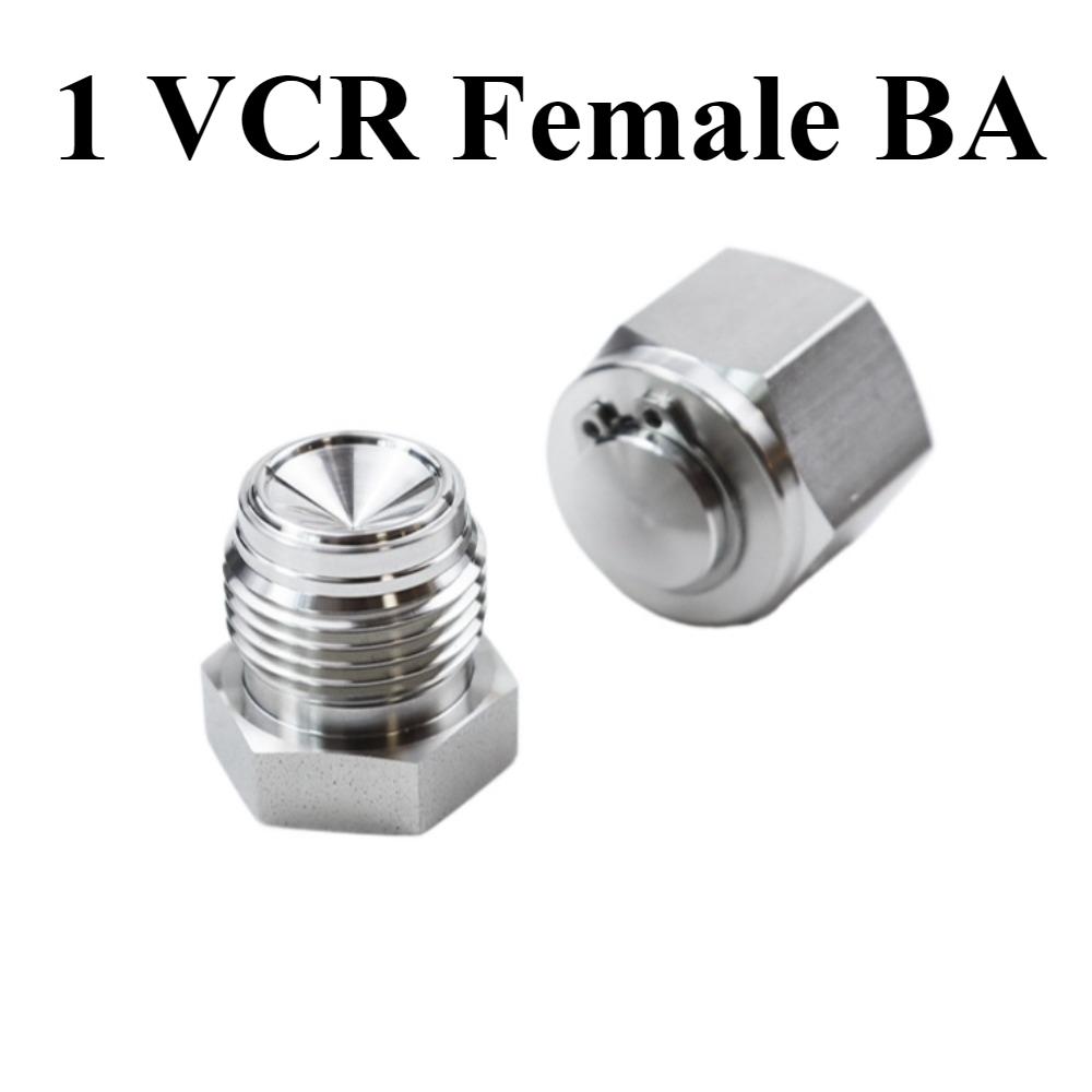 BA Or EP Grade 1/8" 1/4" 3/8" 1/2" 3/4" 1" VCR Male Plug Female End Cap SUS 316L Stainless Steel Water Gas Oil