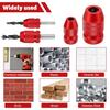 2Pcs Drill Depth Stop Set Aluminum Alloy Drill Stop Precise Drill Size Range 5/64-3/16 15/64-7/16 for Furniture Tile Metal Wood