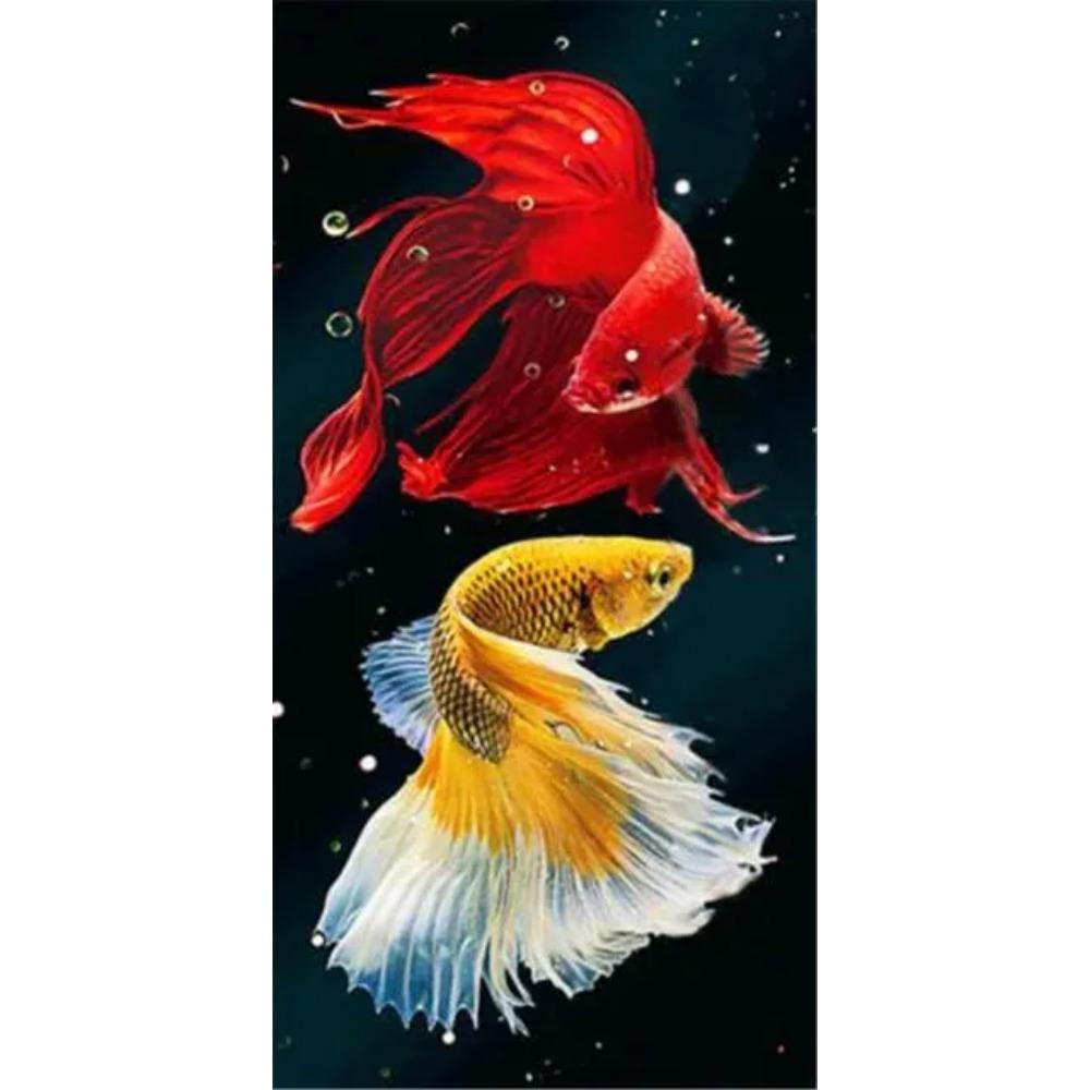 Abstract Koi Canvas Painting Wall Art Fish Posters And Prints Carp Pictures For Living Room Decor