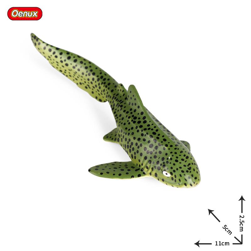Oenux Animali Marini Modello Action Figures Pesci Oceanici Pesce Vela Persico Cernia Salmone Figurine per Acquario Giocattolo Educativo in PVC per Bambini