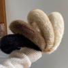 Ins Imitation Mink Fur Headband for Women, Thick Fur Headband with Wide Edges, Face Wash Mink Fur Headband, Solid Color Headband for Women