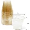 50pcs/set 270ml Disposable Plastic Cups Glitter Whiskey Juice Mousse  Cup Champagne Glass For Party