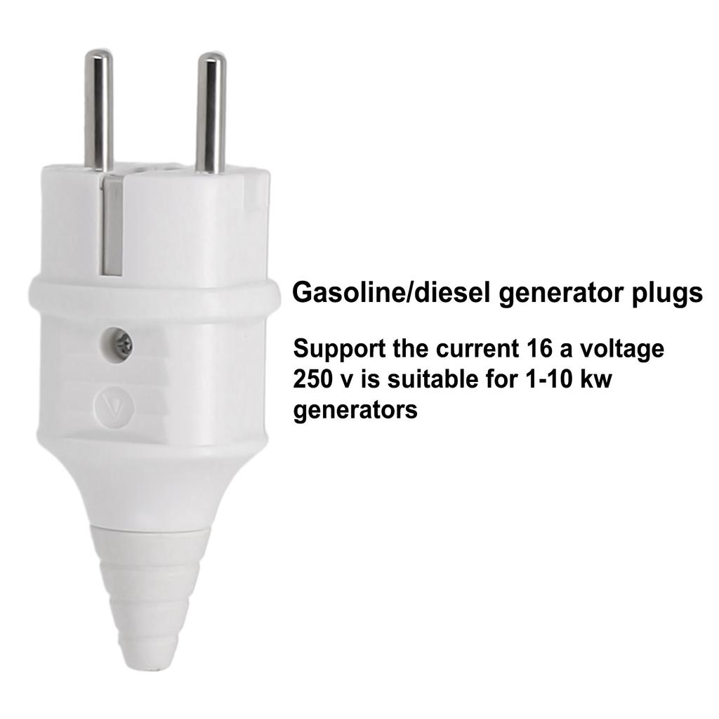 1PC Industrial Waterproof Socket European Socket Copper European Plug 220V 16A Full Copper Socket 2kw3kw5kw For 1-10kw Generator