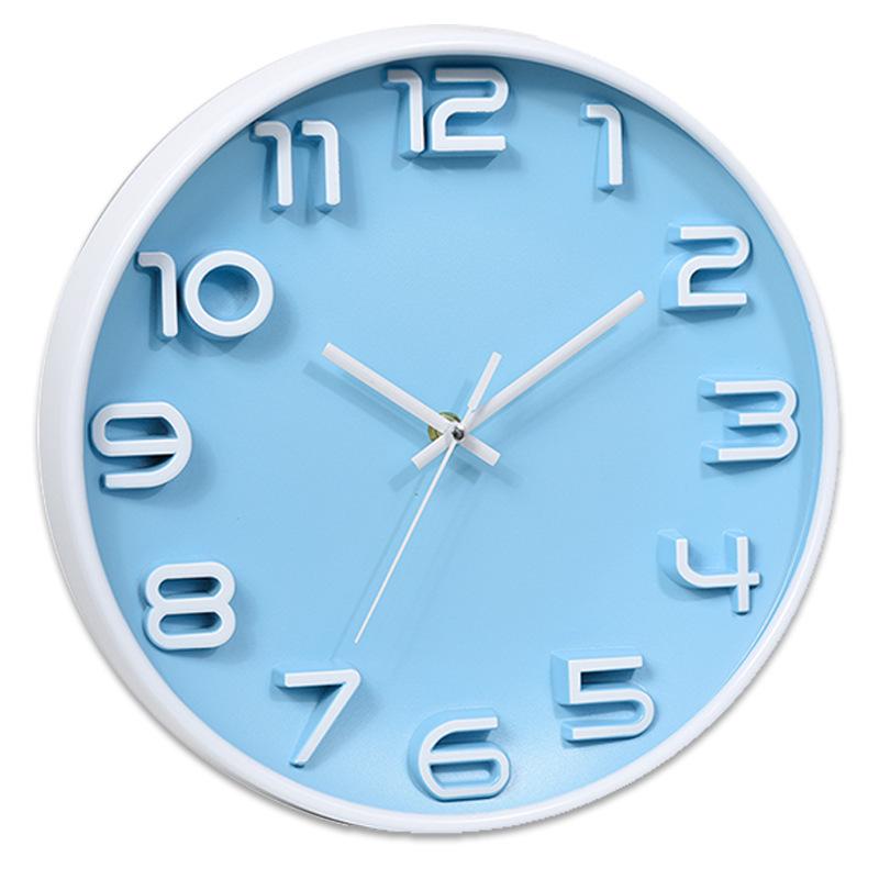 

Настенные часы 12-дюймовые кварцевые часы для дома, простые настенные часы для гостиной, декоративные часы с плавным ходом секундной стрелки He is a size 12.