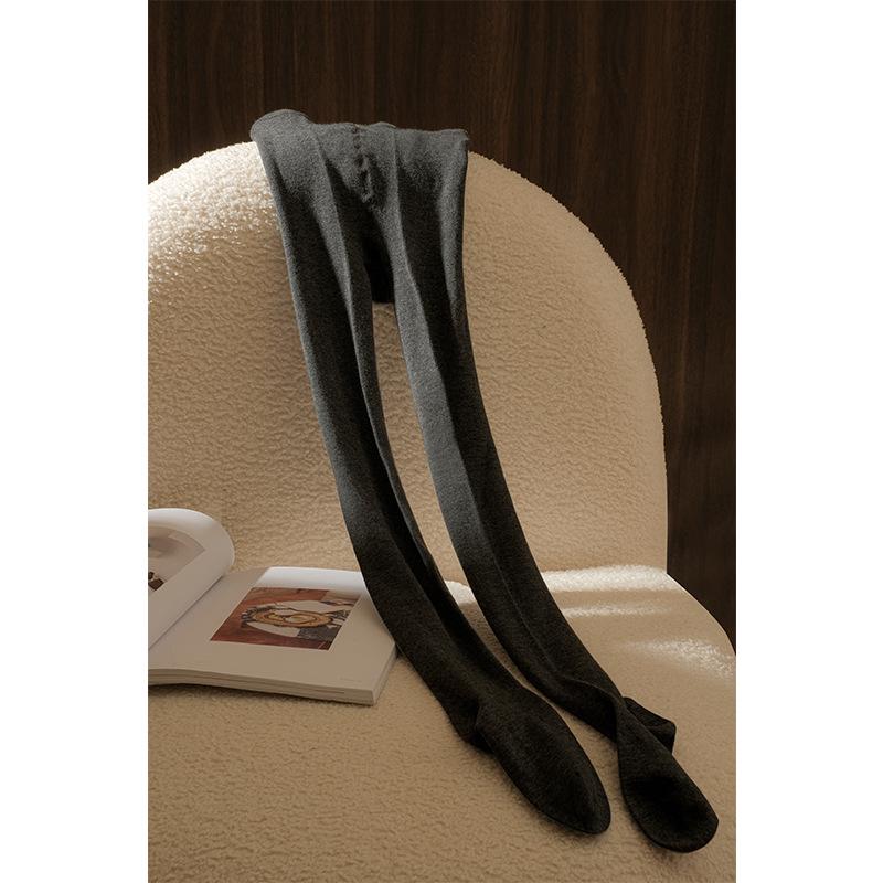 

Women s Wool Blend Compression High-Waisted Tights - Warm & Skin-Friendly Slimming Base Layer Pants for Autumn. One Size