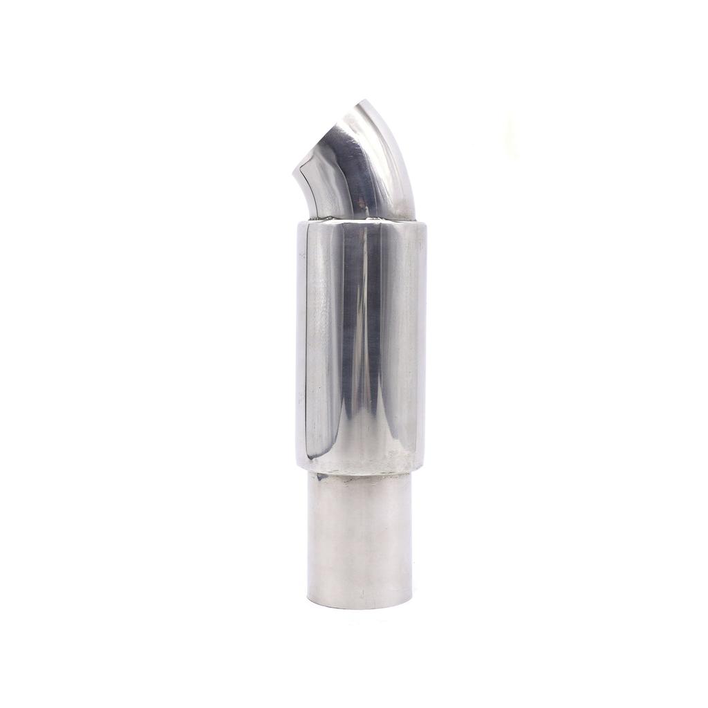 2inch Car Exhaust Muffler Pipes Universal 51MM Tailpipe Exhaust System Racing Sport Mufflers Turbo Sound Boost Stainless Steel