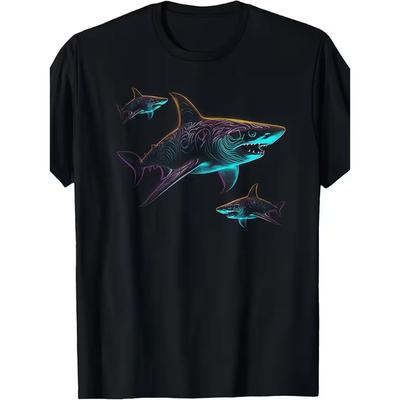 Unisex T-Shirt 100% Baumwolle 180g Grafik-T-Shirt Retro Nische Streetwear Lustiger Meme 2026 Meeresfauna Trend