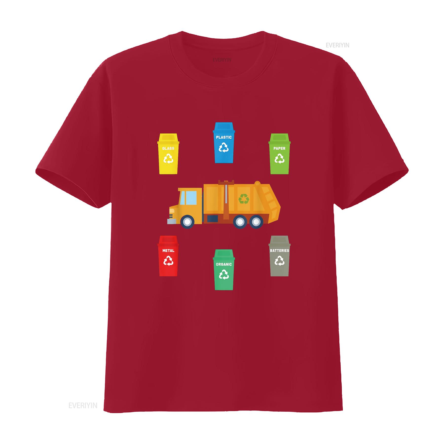 

Recycling Trash Garbage Truck T Shirt Funny Toddler Boy Kids vintage Washed fashion Slightly Comfortable Stretched Breathable S