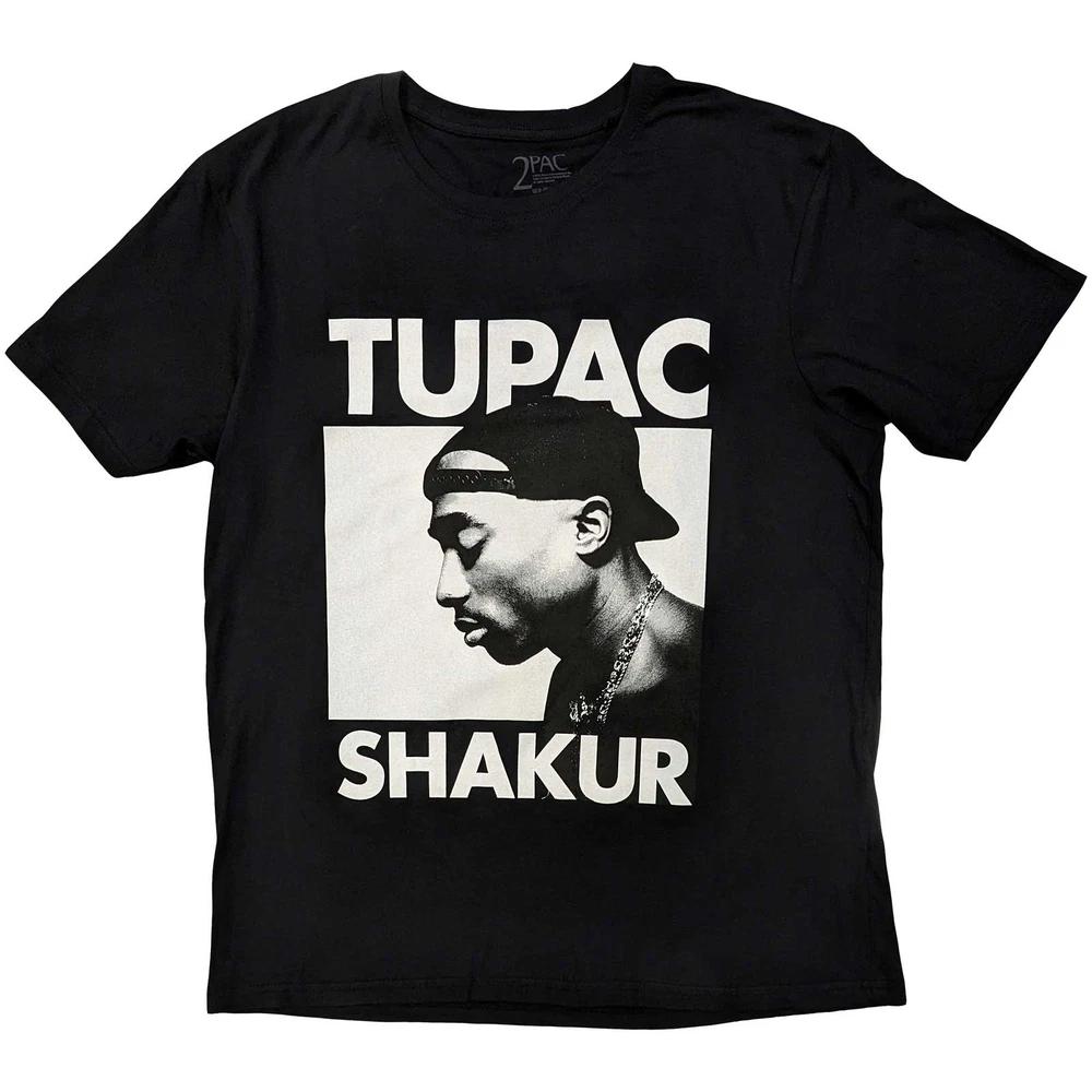 Tupac Eyes Closed Licensed TShirt Unisexs L