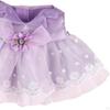 3 Pieces Doll Dress with Ribbon Hairpin Necklace, Miniature Clothing Accessories for 38cm Dolls,