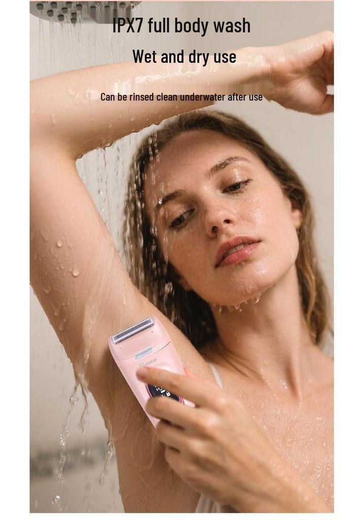 Hatteker 5-in-1 Epilierer & Trimmer Set für Frauen für Achseln, Beine und Intimbereiche.