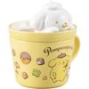 San Art Sanrio Pom Pom Purin Insulated with 12 x 13 230 Latte Art Birthday Mug, Lid, Approx. cm, mL, Mug, Merchandise, Gift, Yellow, SAN4551-5