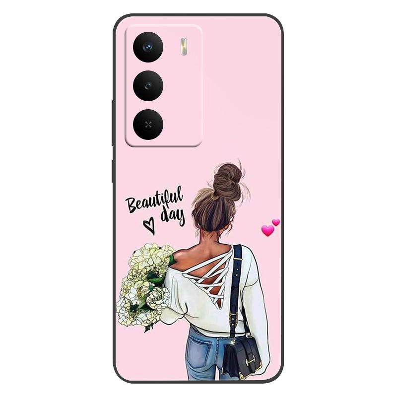 For Realme 14x 5G Case Silicone Luxury Space Soft Bumper for Realme 14X Phone Cover Realme14x RMX5020 TPU Funda Fashion Bag