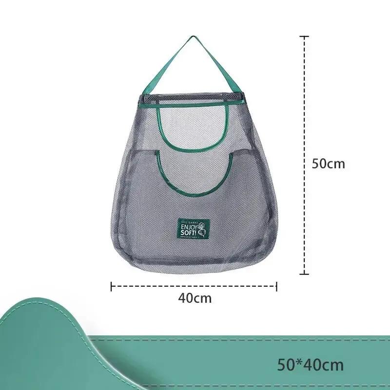 Lazy Corner Závěsná taška na ovoce a zeleninu Kuchyňská stěna Závěsná síťka na česnek Sáček na skladování cibule a zázvoru s ovocem a zeleninou