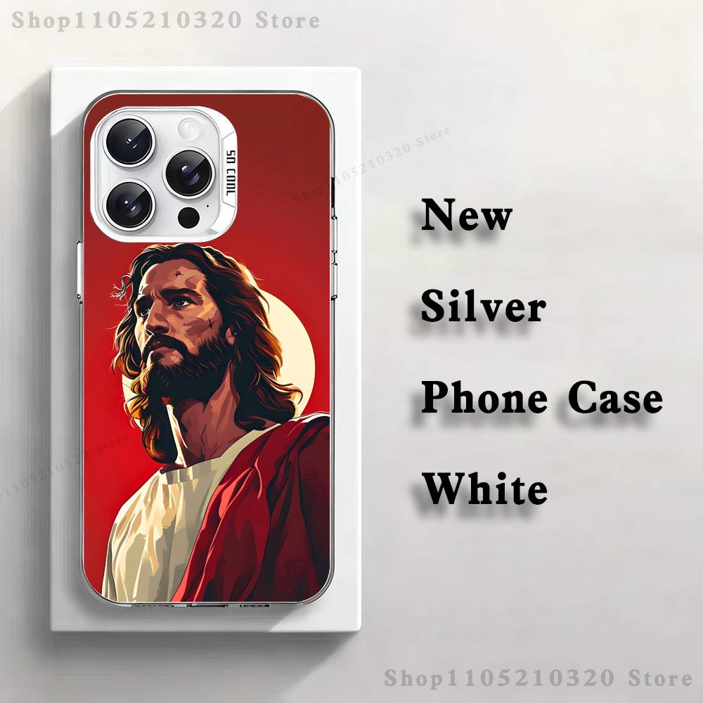 

Belief Jesus Bible Phone Case For iPhone 17,16,15,14,13,12,11,Mini,Pro,E,MAX White Matte Silicone Whtie Cover iPhone16pro
