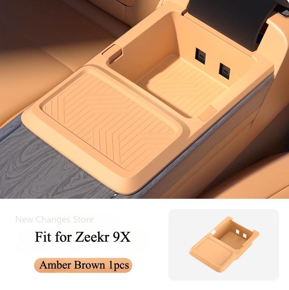 For Zeekr 9X center console armrest box silicone storage box wear-resistant durable stain resistant interior Upgrade Parts