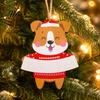Personalized Christmas Tree Ornaments Wooden Ornament, Cute Bear Gingerbread Gnome Cat Dog Customizable Name Tags Hanging Decorations for Tree,