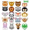Jungle Zoo Wild Animal Masks: Kindergarten Cartoon Theme Birthday Party Decorations (Set of 20)