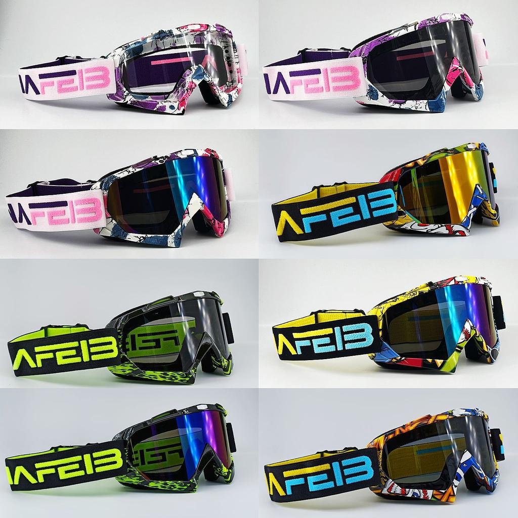 Motorcycle Glasses Unisex Riding Windproof Goggles Helmet Sports Outdoor Skiing Goggles Lenses N634