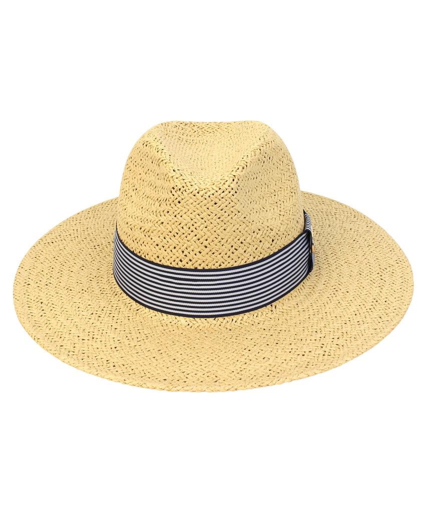 Yunibeosyeolkemiseuteuli Swing Stripe Line Beige Fedora Summer Fedora