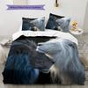 Lion Head Pattern Bedding Quilt Set  Home Decoration  Gift (1 * duvet cover + 2 * pillowcase  without core)