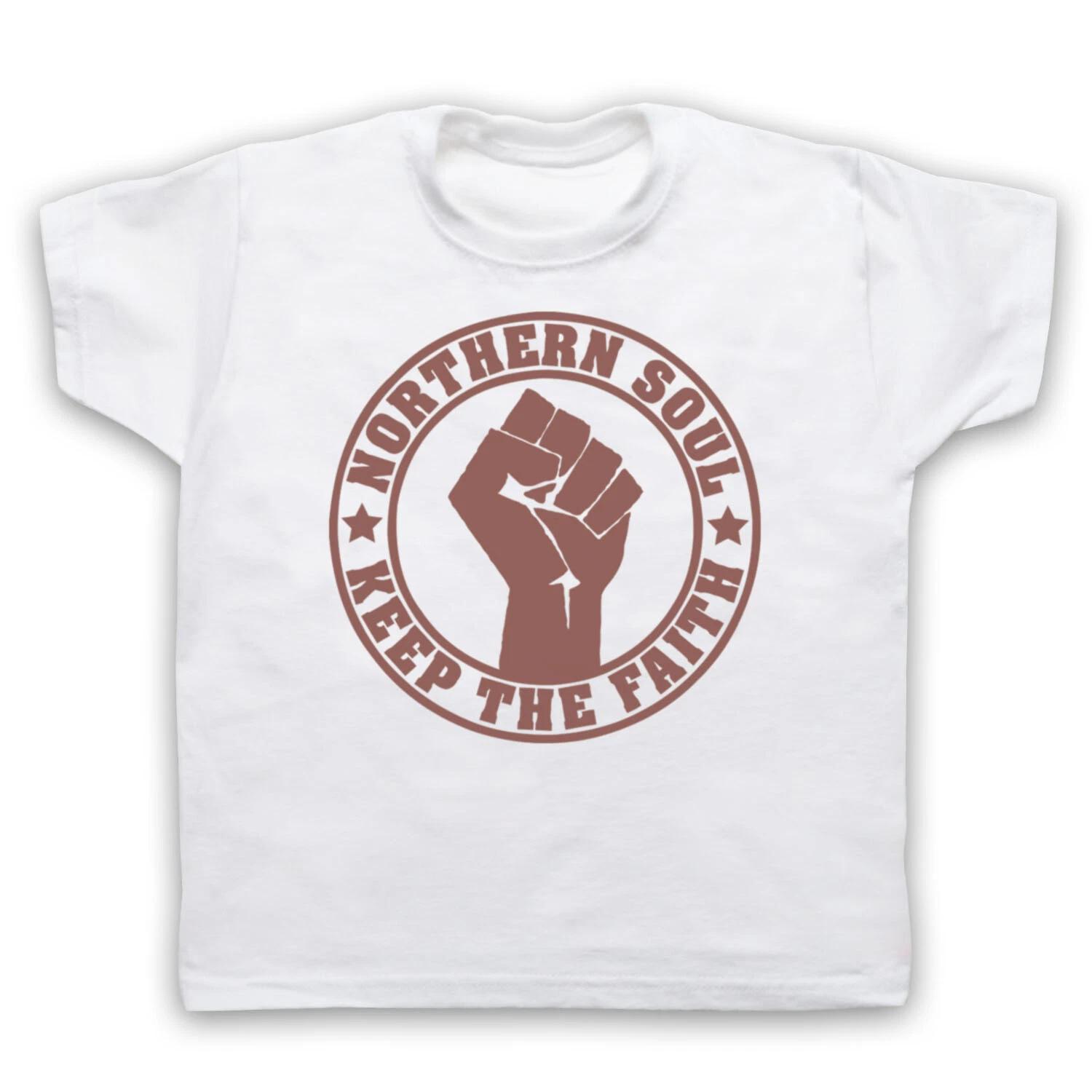 

NORTHERN SOUL UNOFFICIAL KEEP THE FAITH RETRO MUSIC KIDS CHILDS T-shirt 130