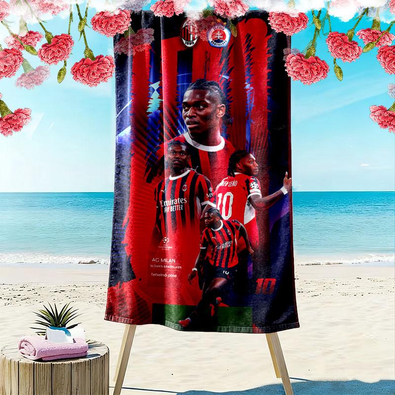 Milan Print Beach Towel, Large Soft Quick Dry Towel for Beach Camping Swimming