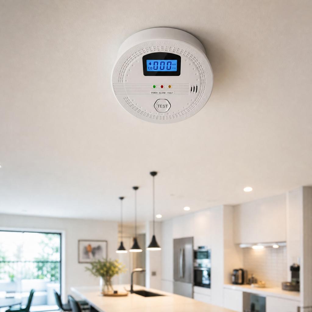 Combination Smoke Detector and Carbon Monoxide Detector with Digital Display Long Life Battery Dual Sensor Safety Device for Home and Office