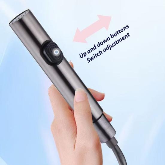 Toilet Sprayer Dual Control Faucet Valve Bidet Flushing Sprayer Kit G1/2 Interface Adjustable Pressure Body Cleaning Basin Sprayer