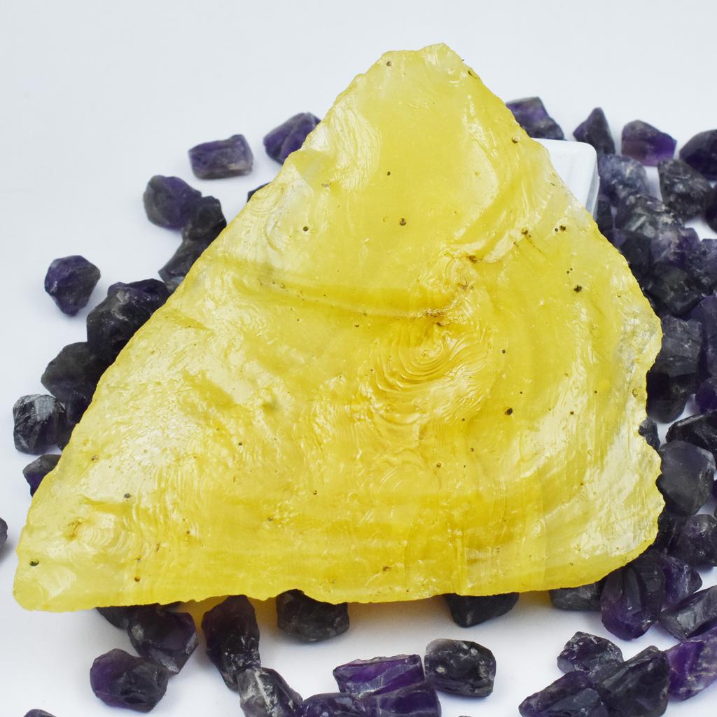 Yellow Sapphire Rough Natural Uncut Raw 1280.75 Ct Loose Gemstone CERTIFIED AR-3111-S