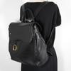 Gucci Old Gucci Backpack Daypack Vintage Black Calfskin Women Used