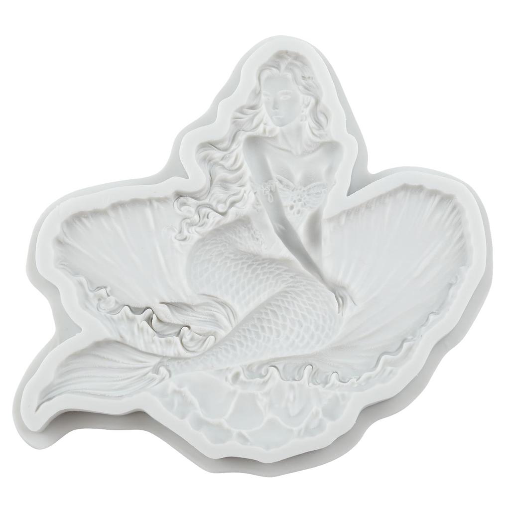 Mermaid Silicone Molds Mermaid Fondant Mold Cake Decorating Tools Cupcake Topper Candy Chocolate Gumpaste Mold