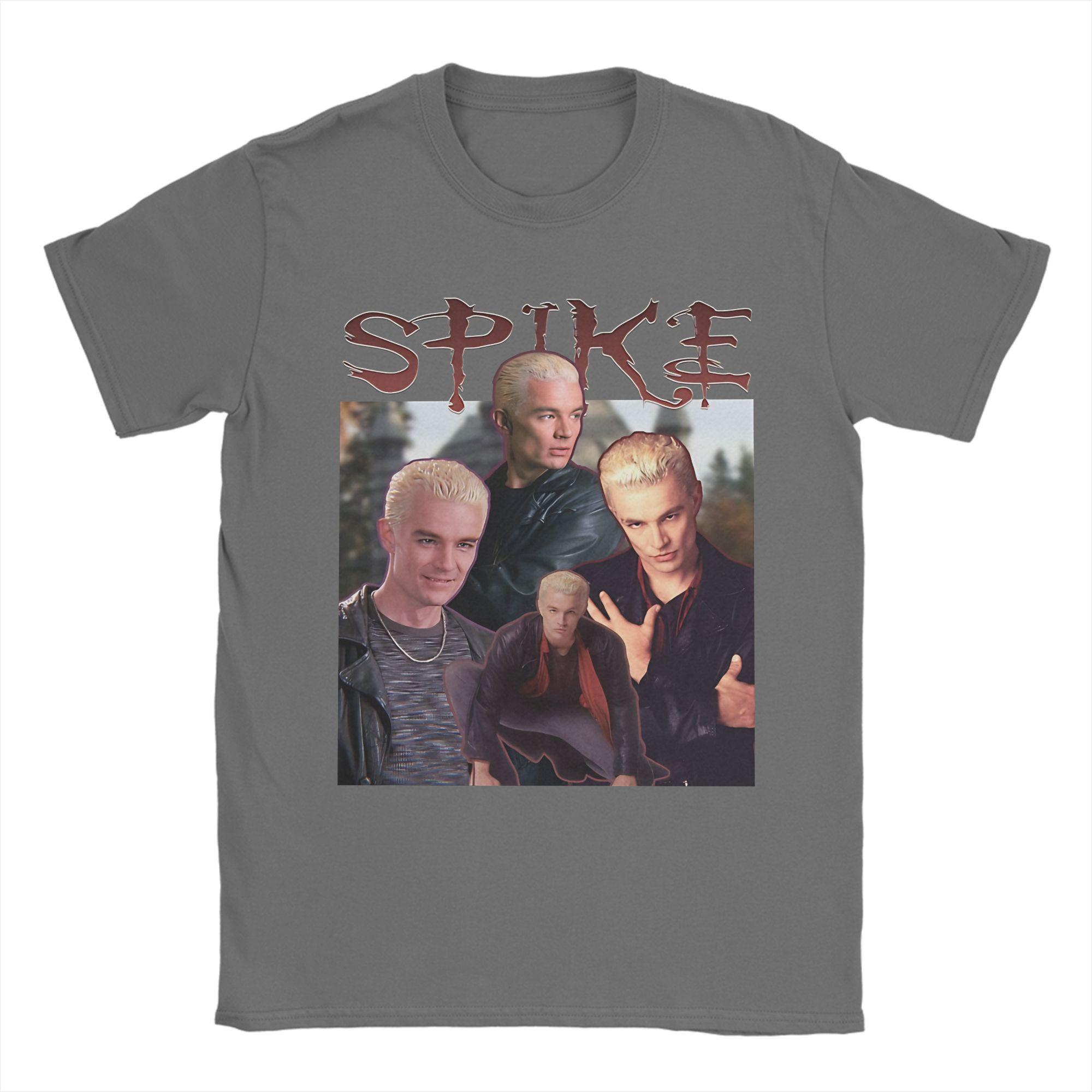 

Men Women Graphic Print Buffy Spike The Vampire T Shirt Tee 100 Cotton Tshirts Clothing 4XL