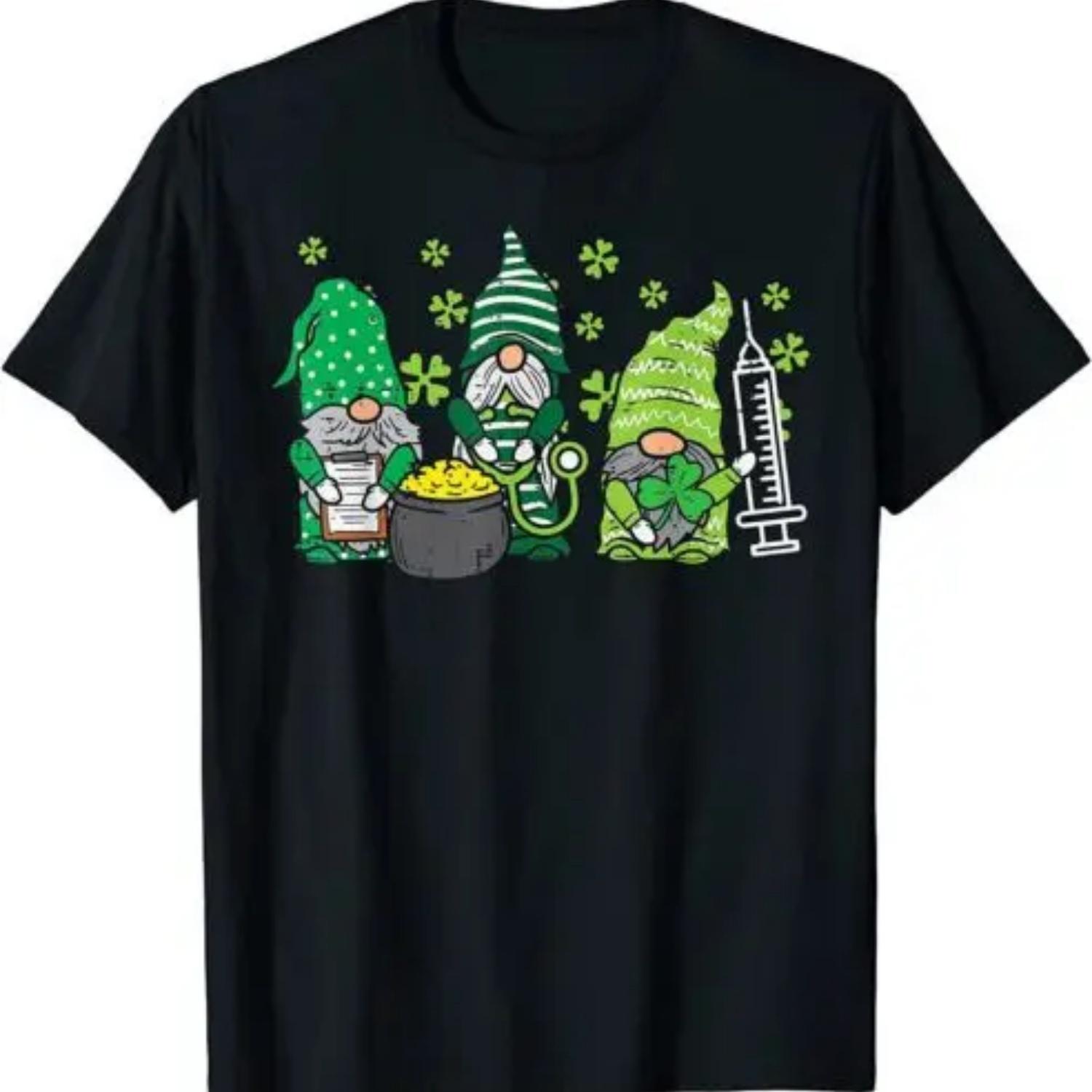 

Гном Медсестры Святого Патрика Футболка на День Святого Патрика XXXXXL чёрный