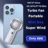 Mini Size Turbo Fan Ultralight Cooling Fan Portable Handheld Fan  Outdoor