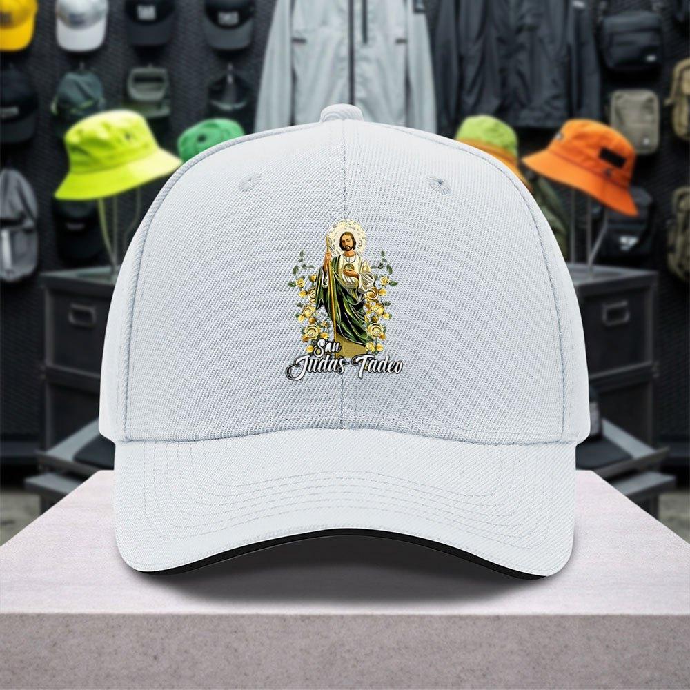 pc St Jude Pattern Sandwich Cap Unisex Easy Lightweight Adjustable Outdoor Baseball Cap Suitable for Sports Casual And