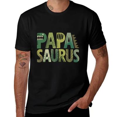 Papa Saurus Grappige Dinosaurus Papa Cadeau voor Vaderdag T-shirt Esthetische kleding voor een jongen man kleding heren t-shirt