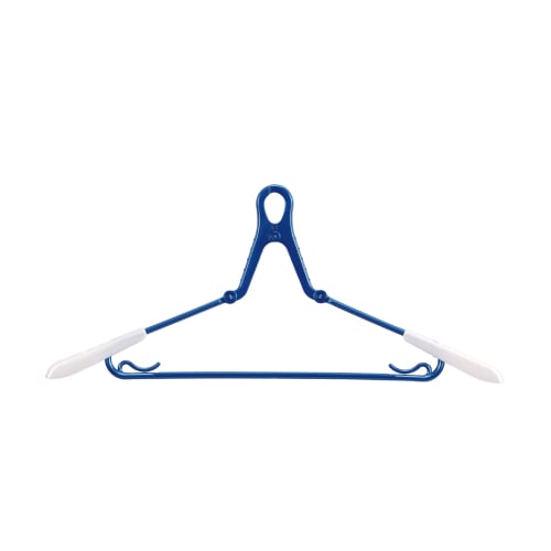 Towa Sangyo LST Laundry Select Shoulder Slide Grip Laundry Hanger, Blue, Approx. 39 x 1.5 x 22.3 cm, Pack of 3, Product Number 24844