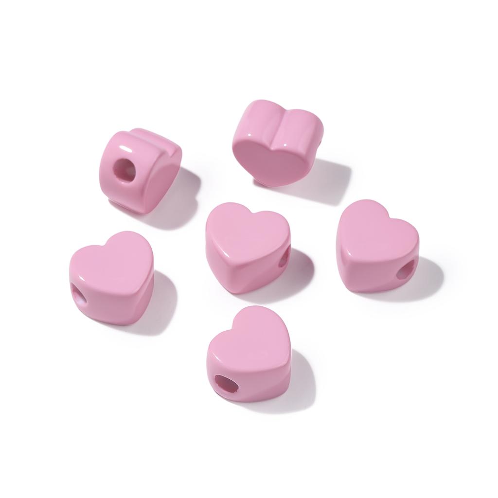 1pc Acrylic Large Hole Beads Star/Flower/Heart Loose Spacer Beads Jewelry DIY Bracelet Phone Chain Keychain Making Supplies