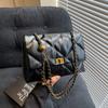 Rhombus Chain Bag Women's Retro 2025 New Casual Versatile Shoulder Messenger Bag Premium Sense Work Commuter Bag