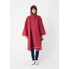 Loja de Guarda-chuvas Piping Poncho de Chuva 1600 Revestido com Teflon [Leven] (Vermelho escuro)