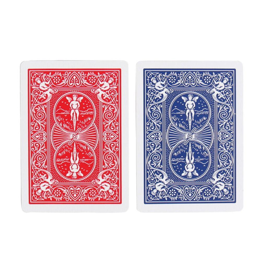 Blue Change Red Changing Color Card Close Up Deck Magic Tricks Card  Player Magic Props