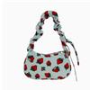 Floral Print Underarm Shoulder Bag Anti Scratch Retro Lightweight Small Casual Purse for Daily Work Commute