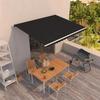 Retractable Awning - EXCLUSIVE HOUSE - Manual Retractable Awning - 400x350 Cm - Aluminum Frame - PU Polyester Fabric