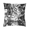 Tim Burton Horror Movie Sparkly Cushion Covers x Velvet Frankenweenie Throw Pillow Case for Sofa Car Square Pillowcase
